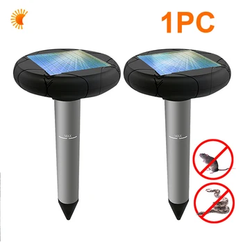 

Deterrent Gopher Rodent Control Solar Powerd Spikes Outdoor Garden With LED Light Snake Mouse Yard Ultrasonic Pest Repeller Lawn