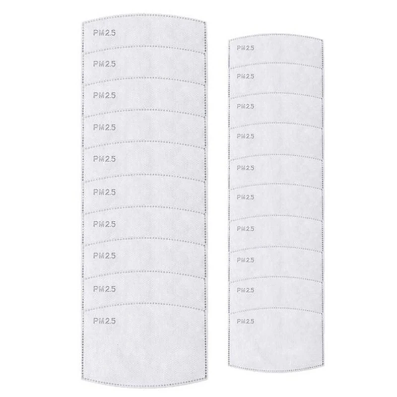 

Replaceable PM2.5 Filters Anti-Fog Mask Gasket Smoke Activated Carbon Mask Filters Mask Mask (50 Adults + 50 Children)