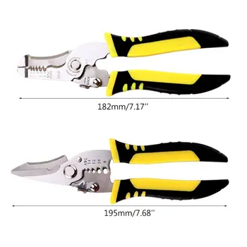 

Multifunctional Wire Stripper Pliers Cable Cutter Crimping Stripping Hand Tool C90A
