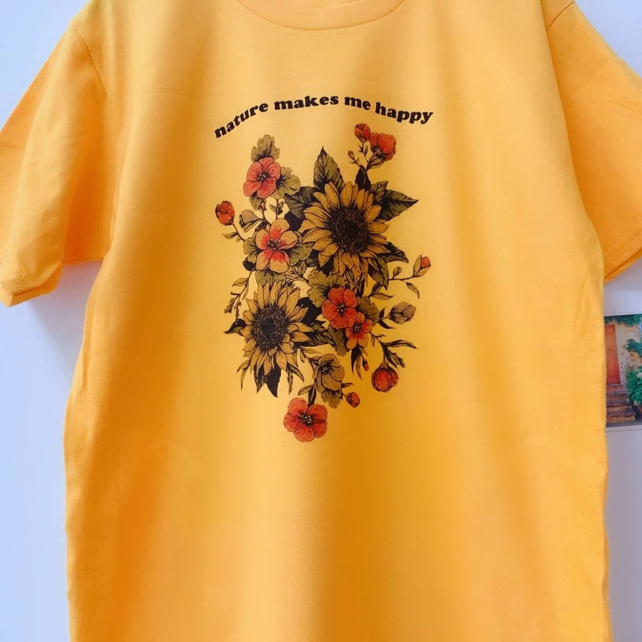 Kuakuayu HJN природа делает меня счастливым цветочным принтом Футболка Милая Эстетическая вдохновляющая Подсолнух Jeep Lovers рубашка