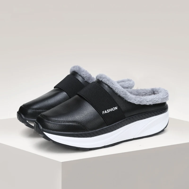 2021 New Men and Women Winter Slippers Fur Slippers Warm Fuzzy Plush Garden Clogs Mules Slippers Outdoor Couple Slippers Zapatos|Slippers| - AliExpress