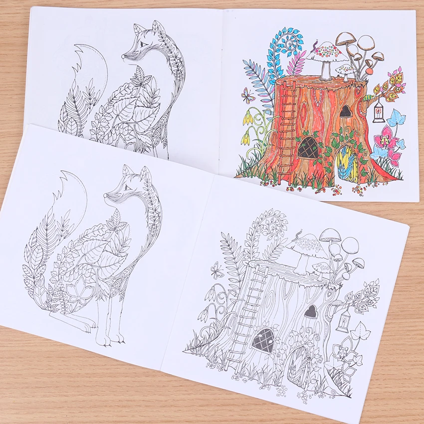 Enchanted Forest English Edition Coloring Book For Children Adult Relieve Stress Kill Time Painting Drawing Book 24 Pages Enchanted Forest English Edition Coloring Book For Children Adult Relieve Stress Kill Time Painting Drawing Book 24 Pages