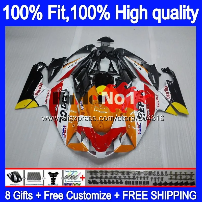 Инъекции для Aprilia RS 125 RS125R RSV125 R Repsol orange 35MC. 145 RS-125 2012 2013 RS125 для детей возрастом 12, 13, 14, 15, 16 обтекатель