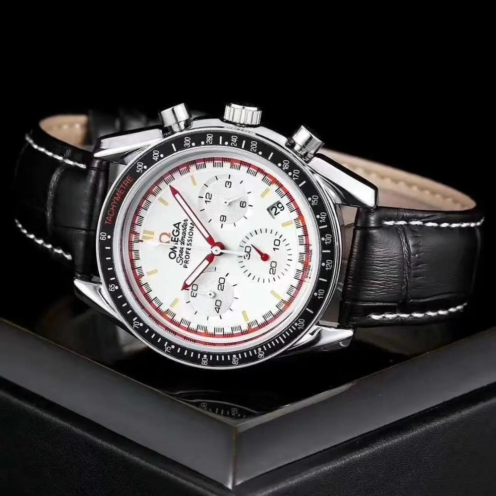 

Omega- men's Watch Luxury brand ceramic ring men AAA quartz movement designer watch watch 746