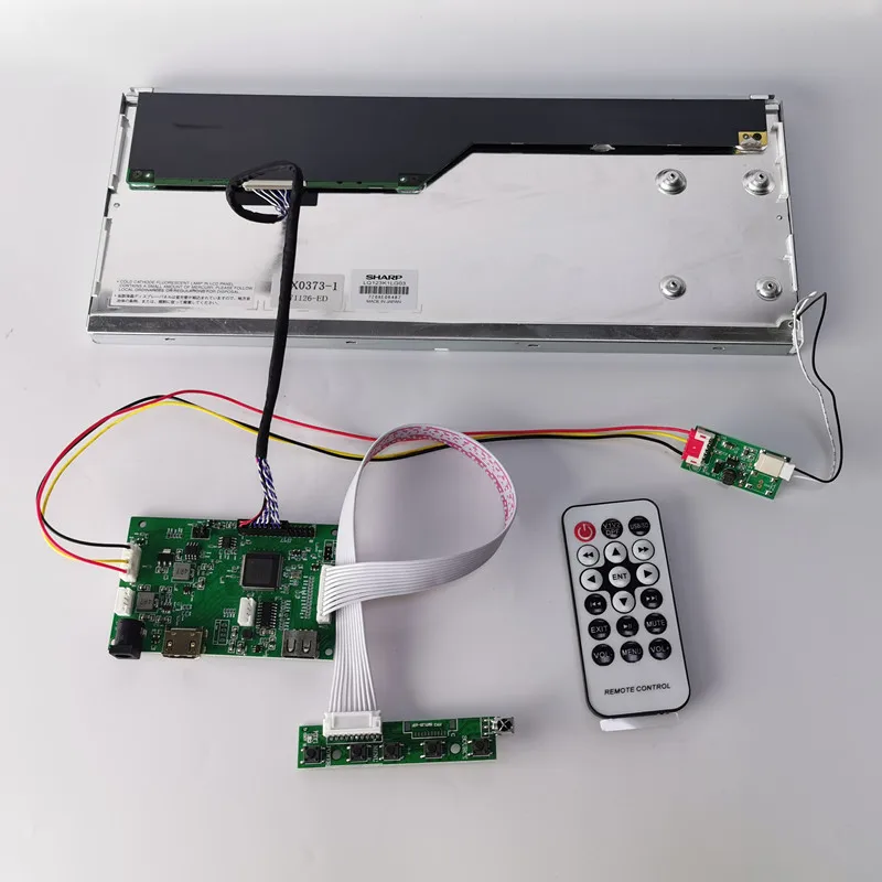 Tela de Temperatura Kit de Módulo de Exibição Lcd de 12.3 Kit de Memória Polegadas Hdmi Play Display Raspberry pi Computador Diy 1280x480 Usb - Image 2