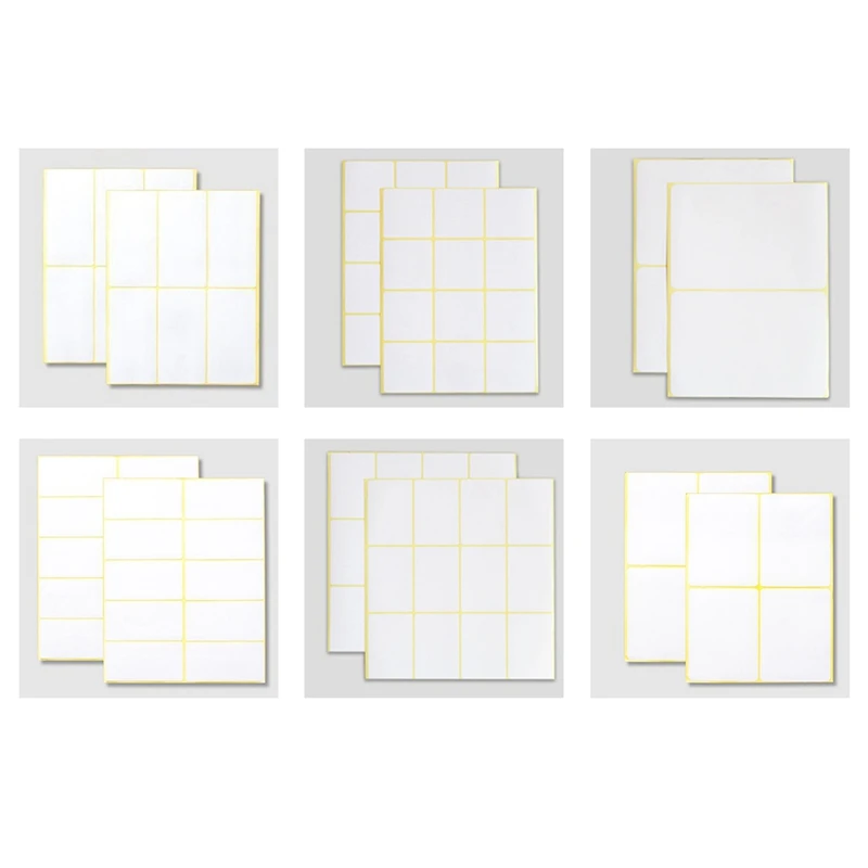 15pcs New White Colour Square Design Student Lab Label / Library Category Sticker White Label Writer Sticker Blank Sticker Label