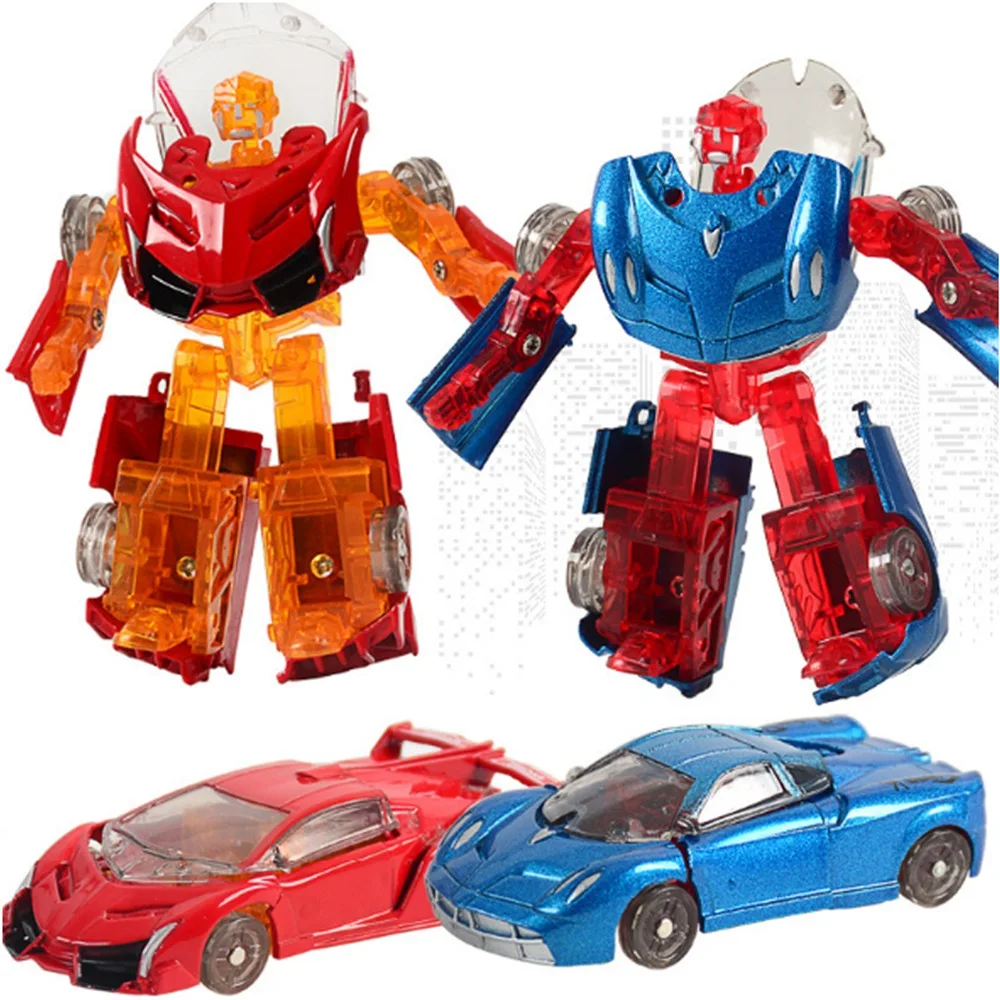 incredible  Children Toy Deformation Alloy Car Models Toy 1:64 Simulation Super Sports Car Toy Metal Diecast Ve