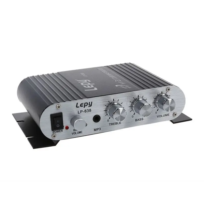 AABB-LEPY 200W 12V усилитель Hi-Fi усилитель стереоусилитель для авто мотоциклетное радио MP3