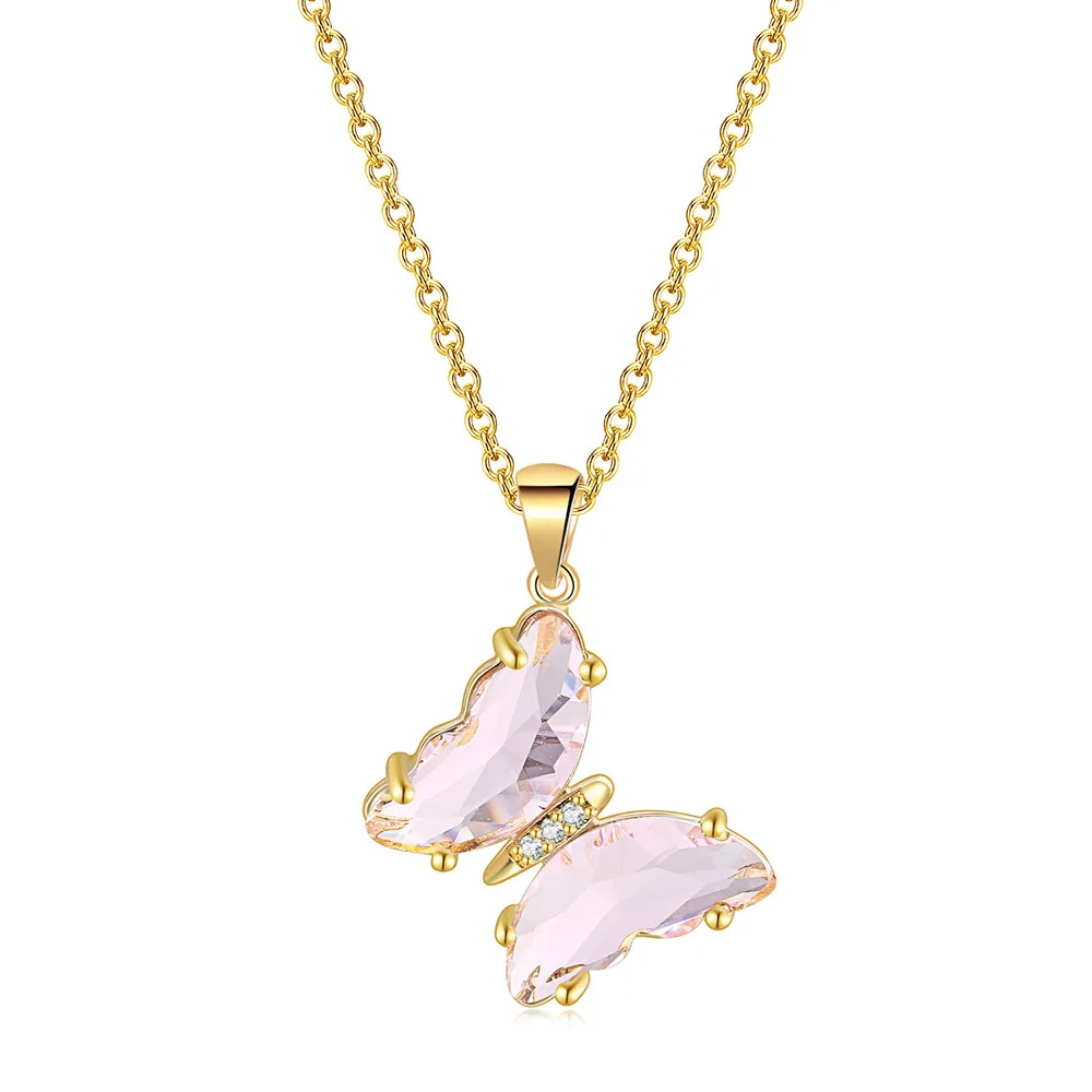 Cute Butterfly Necklaces For Women Bohemia Jewellery Rose Gold Color Pendant  Choker Chains Wedding Jewelry Wholesale Gift Kbn329 - Dangle Earrings -  AliExpress