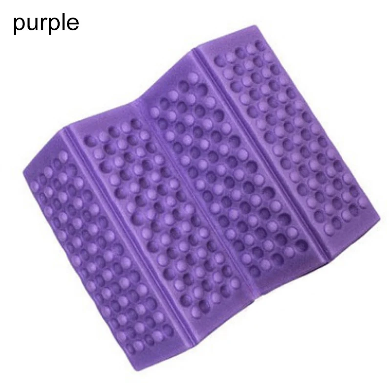 Purple 1 шт. Сверхлегкий складной стул влагостойкие наружные аксессуары портативный XPE Подушка походный коврик водонепроницаемый Пляжный пенопластовый коврик - Цвет: Purple