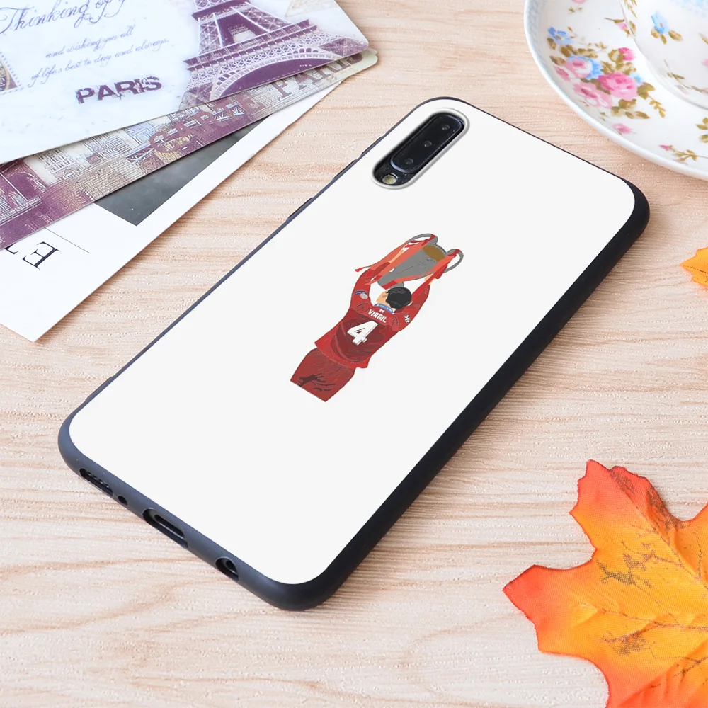 

Virgil Van Dijk Trophy Lift Liverpool Print Soft Silicone Matt Case For Samsung Galaxy S Note and Galaxy A