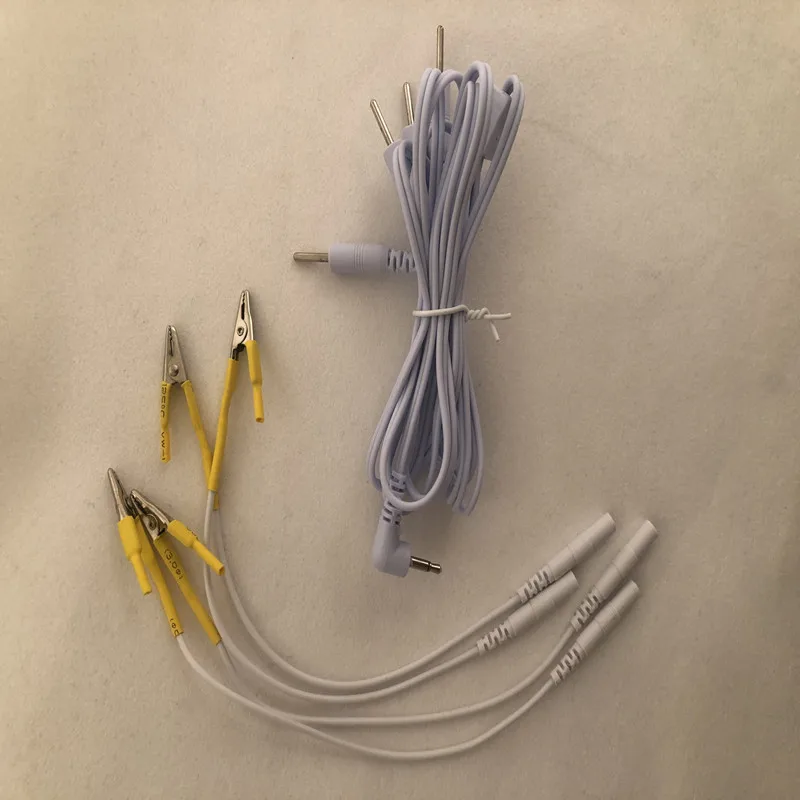 Tens Unit Lead Wires Adult Electric Shock Sex Product Tens Electrodes Cable DIY Accessories