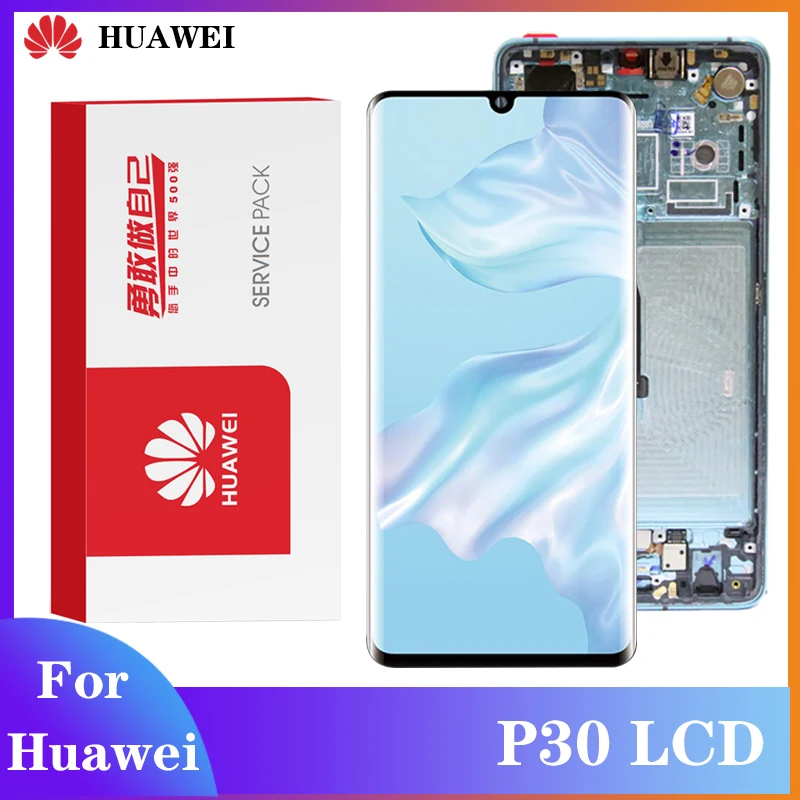 Оригинальный экран для Huawei P30 ЖК-дисплей с цифрователем сенсорного вода