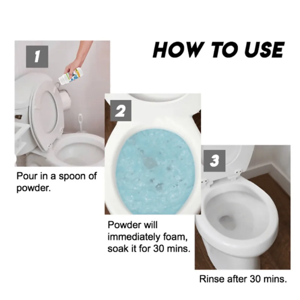   Quick Foaming Toilet Cleaner Magic Bubble Bombs Quality 1 Bottle 100g (6)