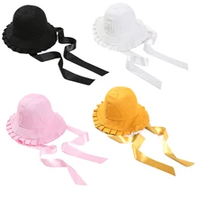 Женская уличная Солнцезащитная хлопковая шляпа, кепка для рыбалки, кепка для путешествий, складная Рыбацкая шляпа с рюшами, летняя