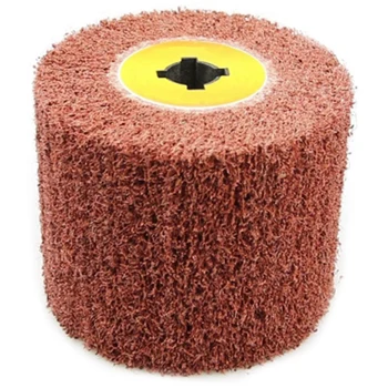 

Big deal 120x100x19Mm P80 Non-Woven Nylon Flap Brush Satin Drawing Polishing Deburring Drum Wheel For Stainless Steel
