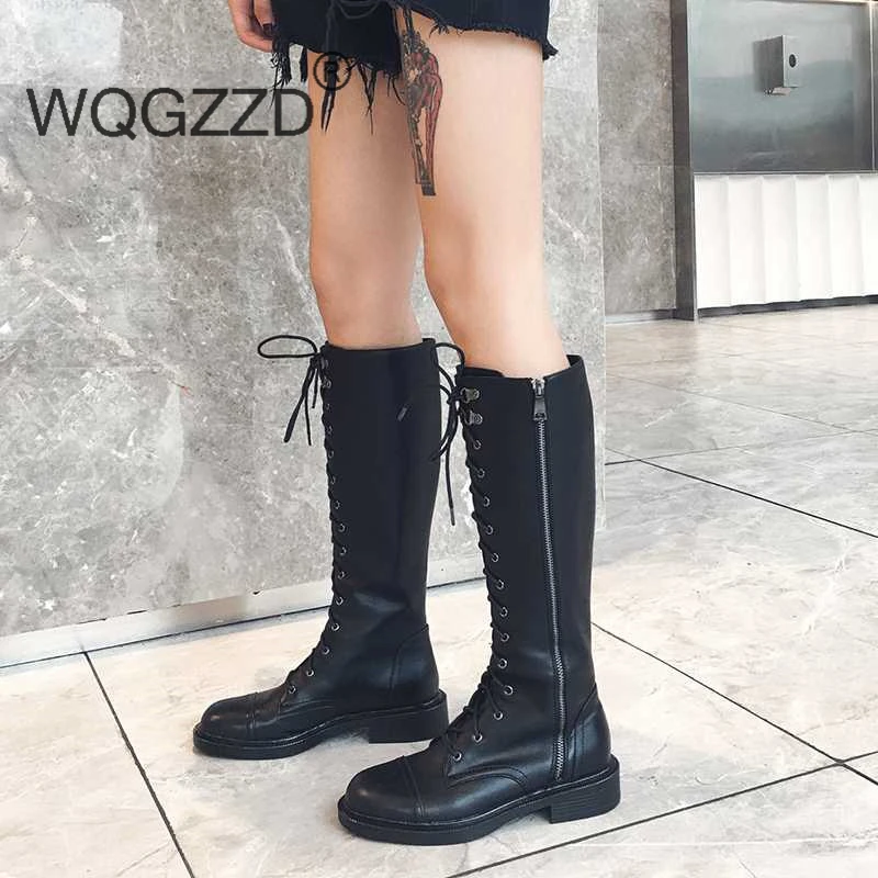 Chaussures femme Сапоги для верховой езды Женская зимняя обувь Теплые рыцарские сапоги