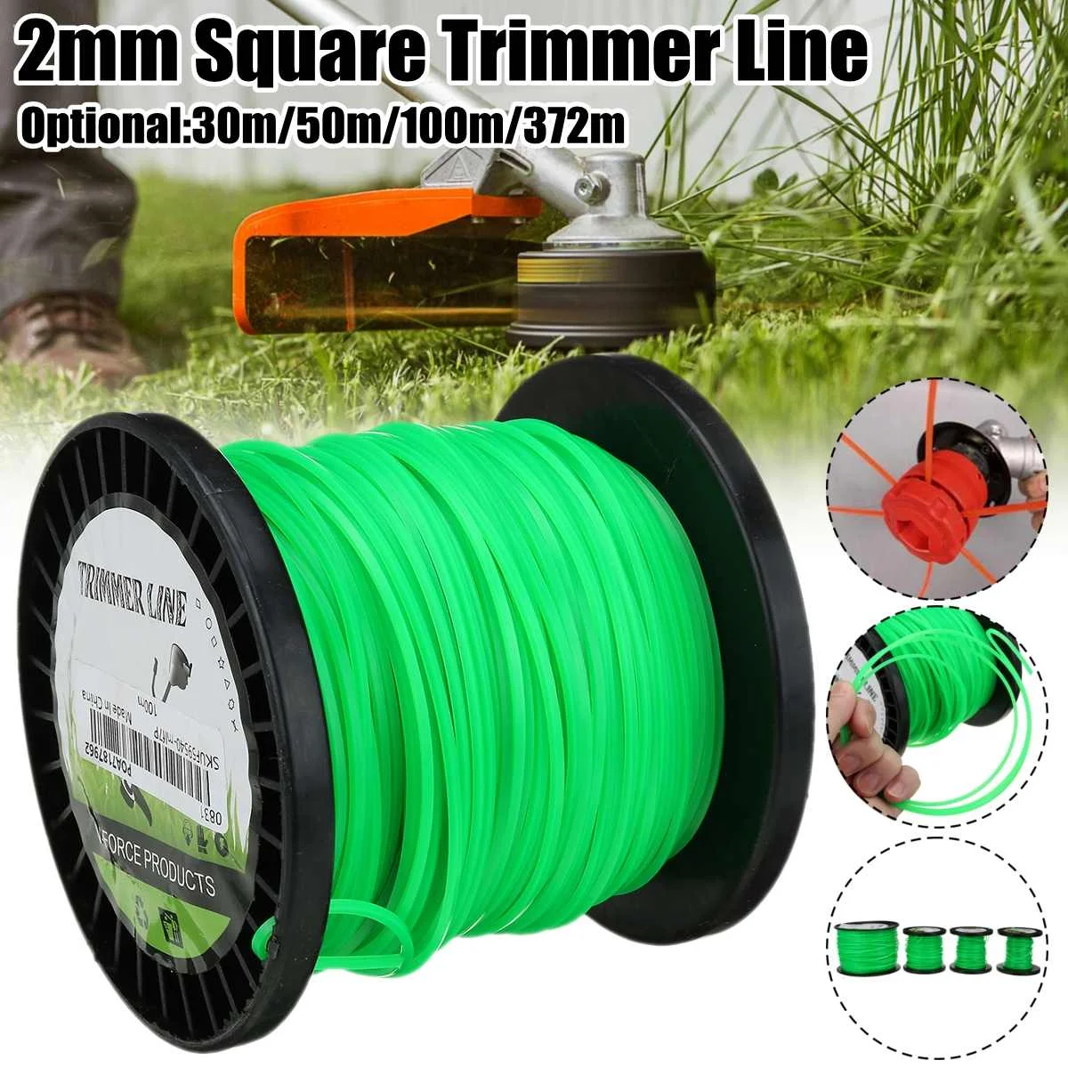 50m _WIRE CORD /// STAR STRIMMER LINE /// Petrol Strimmers /// HEAVY DUTY_ Ø 2mm 