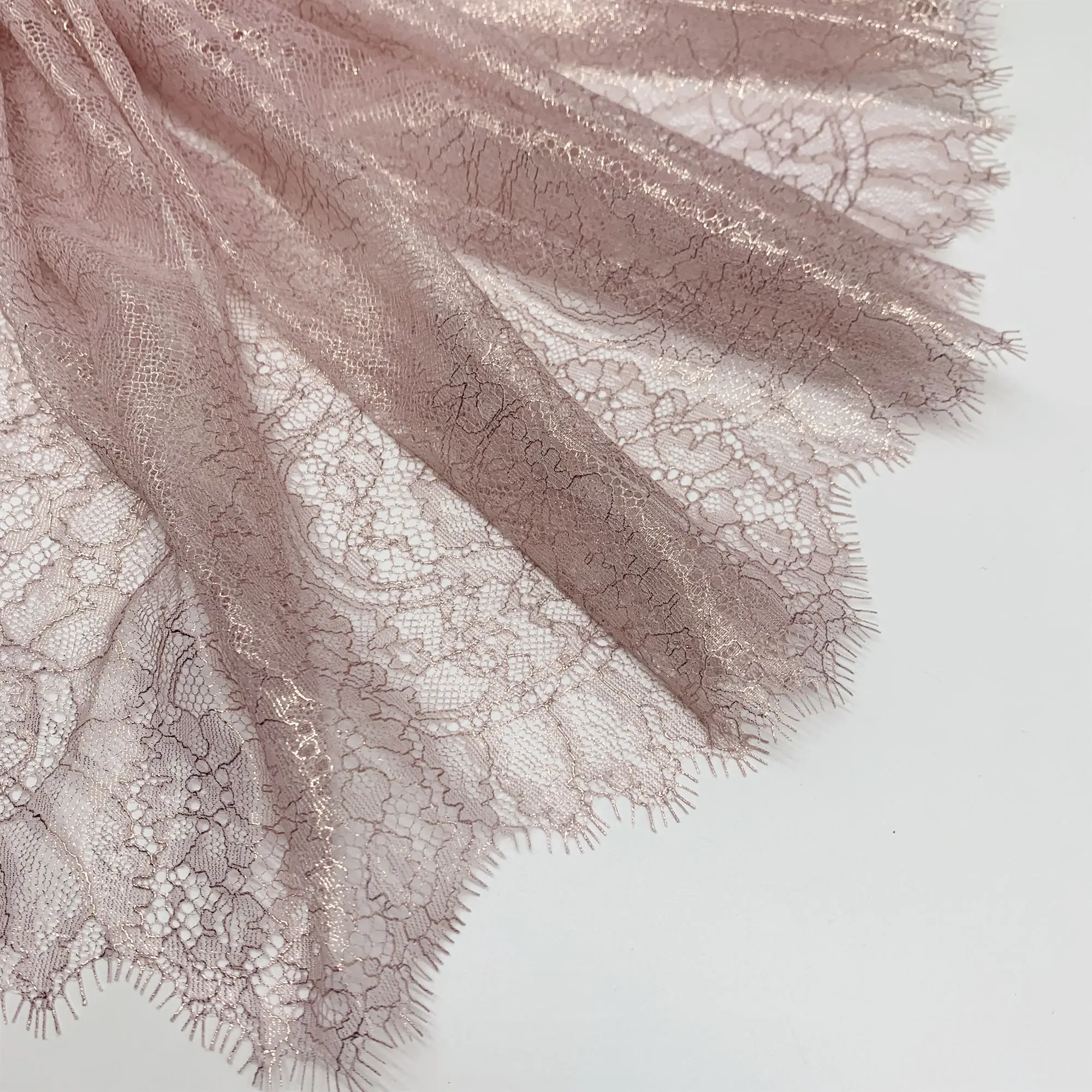 3 M/lot 1.50M/pc Width 27.50-32.50cm 13 color Eyelash Lace Trim Foil No-Elastic Shimmer Glitter Trimming 2