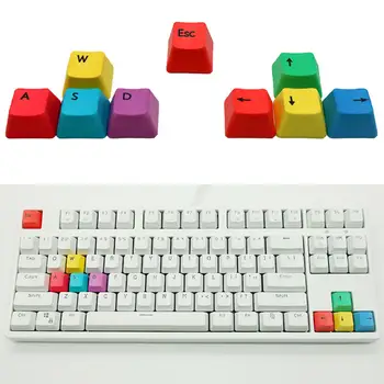 

9Pcs Esc Directional Keys Keycaps Supplement Mechanical keyboard Pervious to light keycap direction key up and down Left right