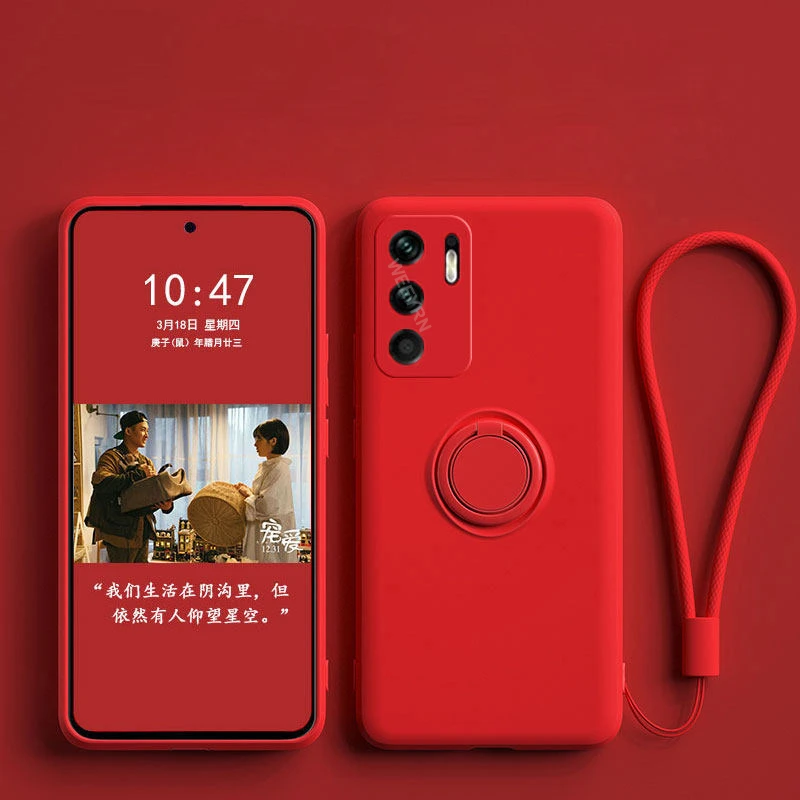 Liquid Silicone Soft Full Cover For Xiaomi Poco M3 Pro M4 Pro 5G Original Back Ring Stand Case poco x3 pro m3 f3 poco m3 m4 pro designer phone pouch Cases & Covers