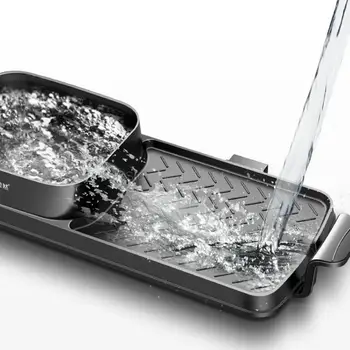 

Hot pot barbecue one pot home smokeless separable barbecue machine barbecue electric baking pan baking brush furnace