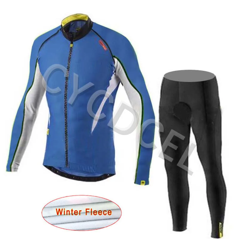 Cycling jersey 16 Новинка, зимний комплект для велоспорта Mavic Pro Team, теплая флисовая одежда для велоспорта, Ropa Ciclismo Invierno, одежда для велоспорта MTB, велосипедные майки - Цвет: Cycling jersey 16