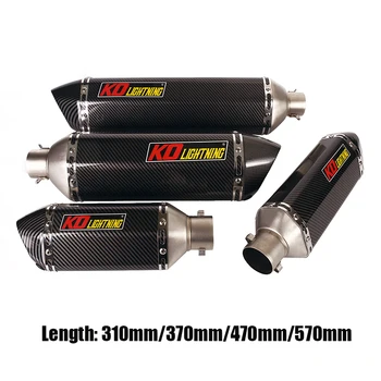 

Universal 51mm Exhaust System Muffler Tips Modified Tail Pipe Slip On Motorcycle Dirt Bike ATV 310mm 370mm 470mm 570mm