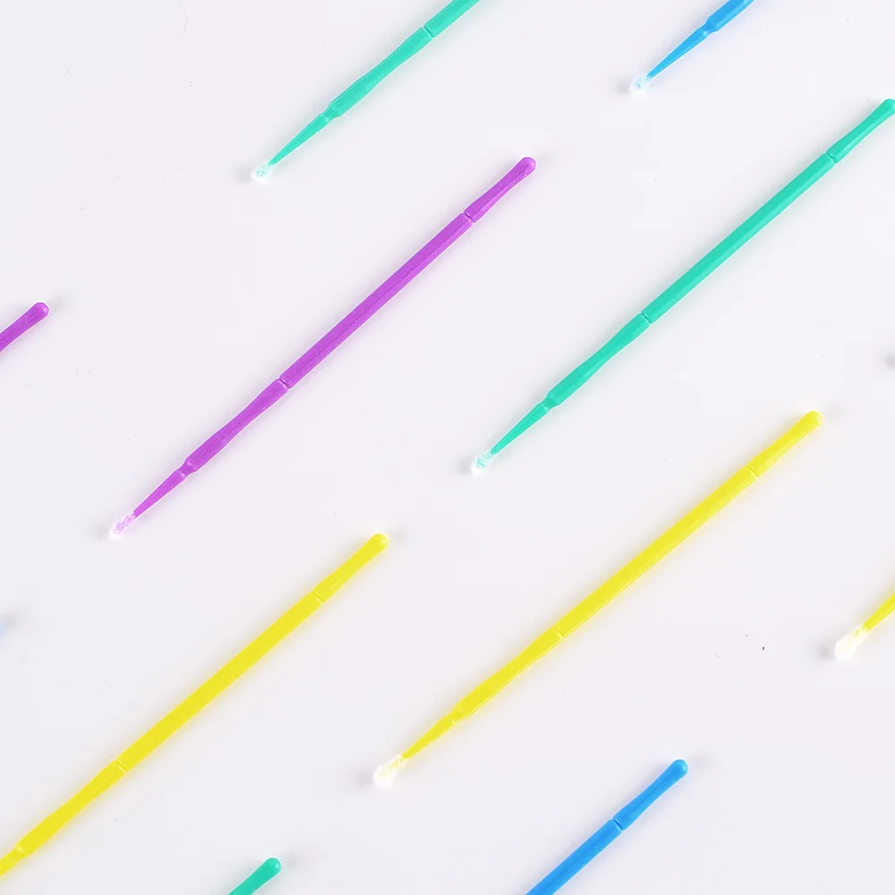 100 шт./пакет одноразовые MicroBrush ресницы человека Расширение ресницы снятия тампон микро-щётка для наращивание ресниц инструменты