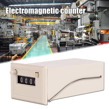 

Industrial Totalizer Mechanical Electromagnetic Pulse Counter 4 Digits CSK4 CLH@8