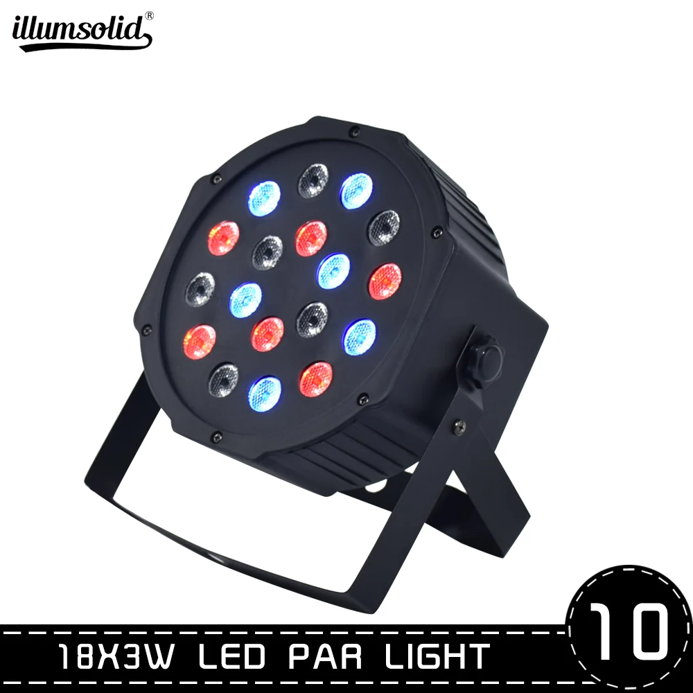 18x3w Led par light для небольших личных вечерние, магазинов, супермаркетов и свадебных вечеринок 10 шт./партия