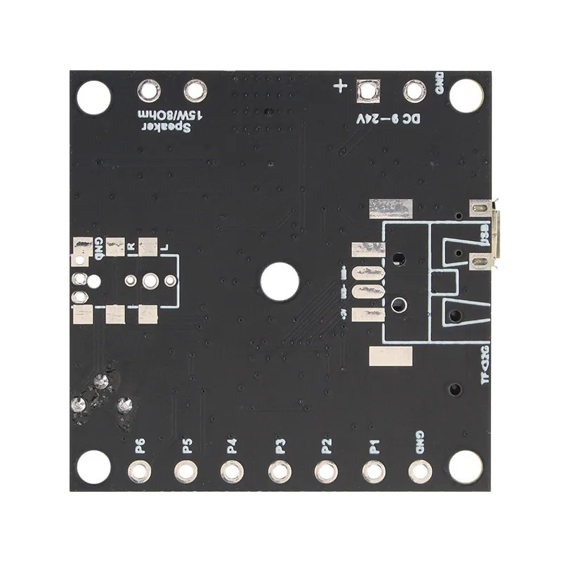 15 Watts MP3 Speaker Board USB Recordable Sound Board Voice Module 6 Trigger Input MP3 Amplifier Circuit for Siren Speaker