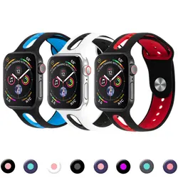 Ремешок для спортивных часов для apple watch 4 3 band pulseira apple watch band iwatch band 44 мм 42 мм 40 мм 38 мм correa браслет ремешок для часов