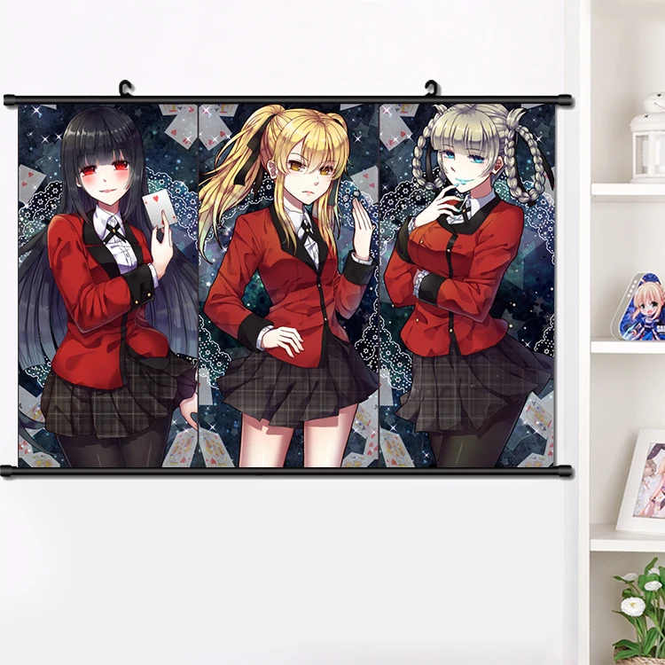 Anime Kakegurui Zwanghaften Gambler Jabami Yumeko Mädchen Wall Scroll