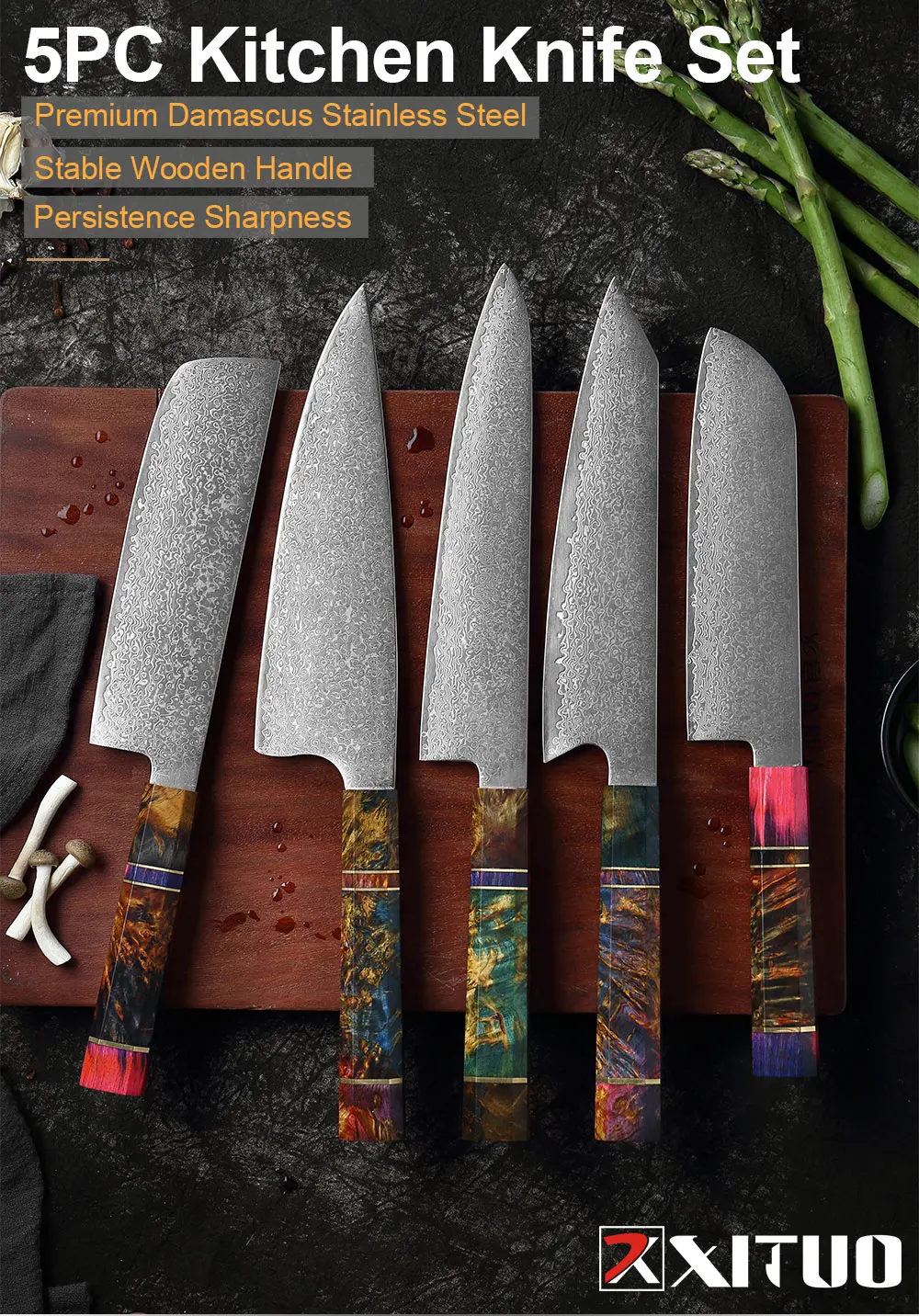 Xituo conjunto de facas de cozinha 2-5