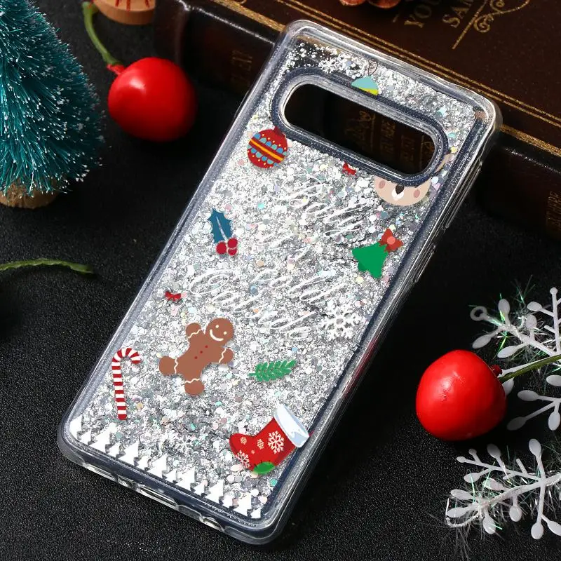 sdbaby Зимний блестящий песок чехол для samsung Galaxy S10 S9 S8 Plus A50 A7 A9 A6 Plus Note 8 9 с блестящими блестками для девочек - Цвет: sdbaby