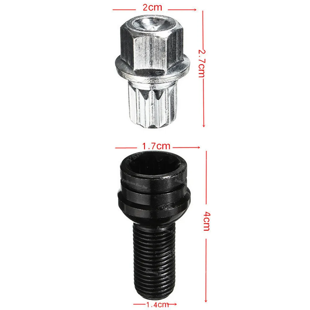 Для Volkswagen VW Golf Jetta Passat Touran для Audi A4 A6 A8 TT противоугонное колесо Болт блокировка