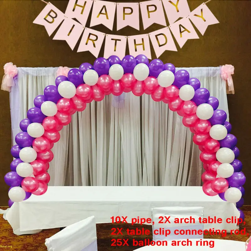 

Balloons Arch Kit Adjustable for Different Table Sizes Wedding Christmas Decor Birthday Unicorn Mermaid Party Supplies
