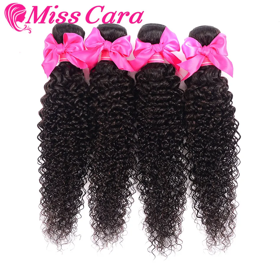 Miss Cara странный вьющиеся волосы 100% натуральные волосы 1/3/4 шт. Волосы remy расширения перуанской пучки волос плетение натуральный Цвет могут