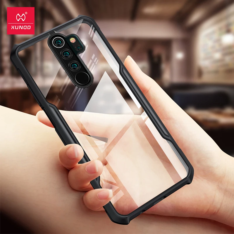 Чехол Xundd для Xiaomi Redmi 9 противоударный Прозрачный чехол телефона Защитные подушки
