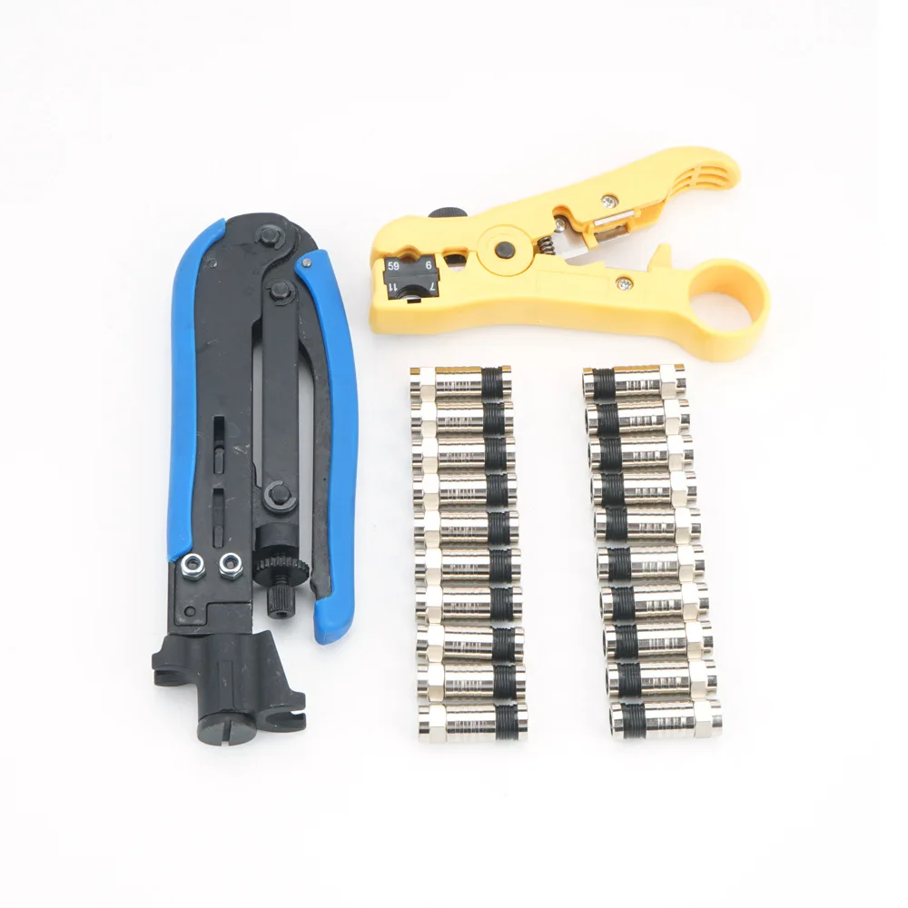 

Currently Available Coaxial Cable Cold Compression Pincers RG6/59 Cable Television Wire Crimper Wire Stripper Combination Tool K