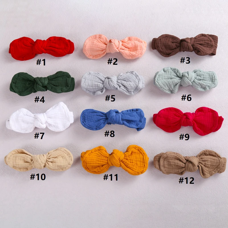 baby accessories box Baby Headband Rabbit Ear Hair Band For Children Turban Girl Cotton Linen Headwrap Newborn Princess Accessories Elastic Headbands cute baby accessories