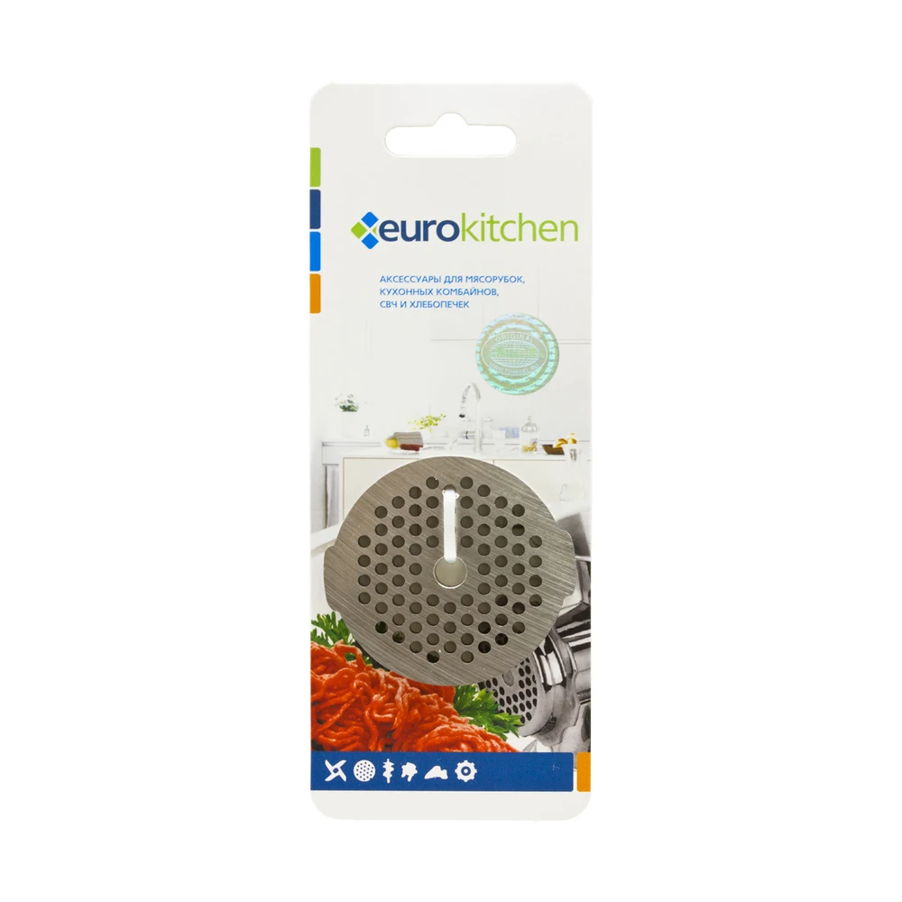 GR3-3 Решетка Eurokitchen для мясорубки/кухонного комбайна 53 5 мм диаметр отверстий 3 |