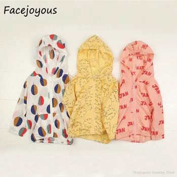 

Kids Jacket Children Sun Protection Clothing 2020 Summer Boys Girls Hooded Jackets Coats Toddler Baby Kids Clothes Outerwear