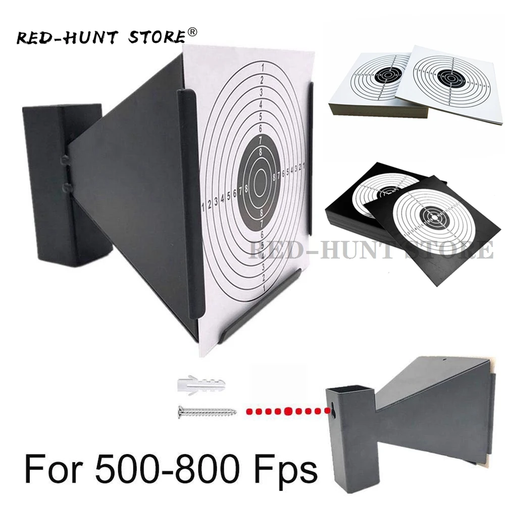 

Pellet Gun Target with 100pcs Paper Shooting Targets- Cone Designed Avaliable Wall Mounted for Indoor Outdoor Shooting
