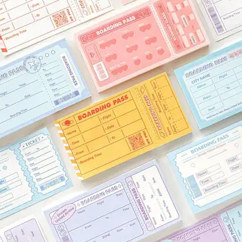

Fun Note Memo Pad Kawaii Stationery Notes Girls' flight Series Travel Portable Notepad Diary School Office Supplies Papeleria