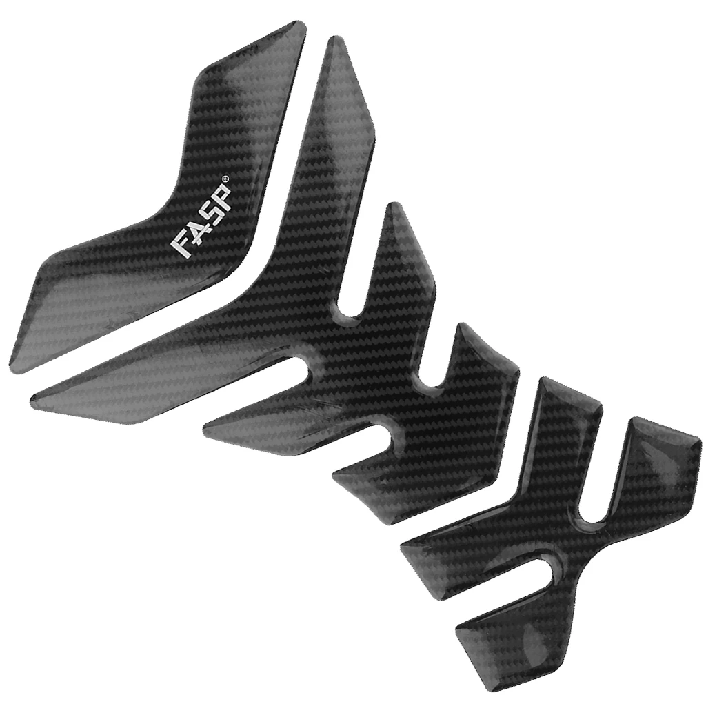 Universal 5D Carbon Fiber Gas Cap Cover Pad Gel Motorcycle Gas Tankpad Motorcycle TanK pad Decal Sticker