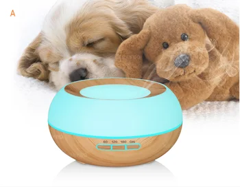 

Flat roof300ml Aroma Essential Oil Diffuser Ultrasonic Cool Mist Humidifier LED Night Light for Office Humidifier Shallow wood