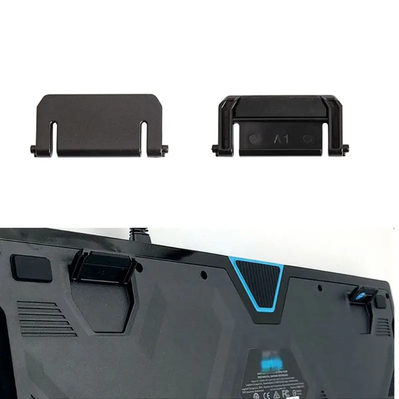 2Pcs Keyboard Bracket Leg Stand for logitech G910 Keyboard Repair Parts Black C26