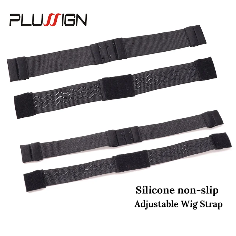 6pcs/Lot Black Elastic Bands with Adjustable Straps Adjustable Wig